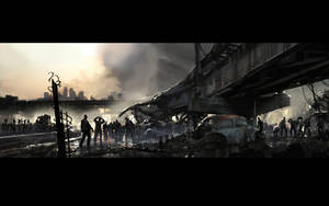 City Zombie Apocalypse Wallpaper