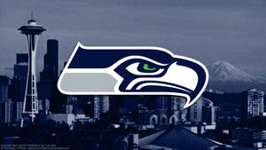 Cityscape Seattle Seahawks Logo Wallpaper