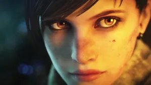 Claire Redfield And Barry Burton Team Up To Take Down A Mysterious Enemy In Resident Evil Revelations 2 Wallpaper