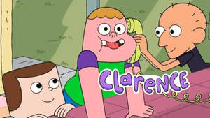 Clarence And Friends With Logo Wallpaper