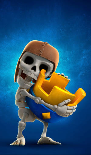 Clash Royale Skeleton Crown Wallpaper