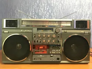 Classic 80s Boombox Jvc Rc M90 Wallpaper