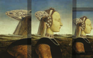 Classic Art Diptych Of Federico Da Montefeltro And Battista Sforza Wallpaper