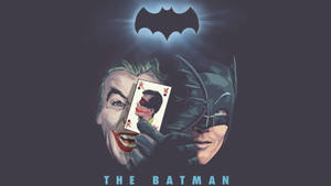 Classic Black Ultra Hd Joker And Batman Poster Wallpaper