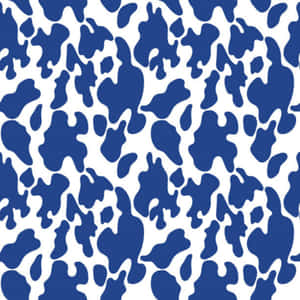 Classic Blue Cow Print To Spice Up Your Home Decor Wallpaper