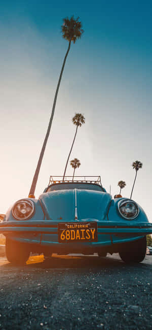 Classic Charm: A Vintage Volkswagen Beetle Wallpaper