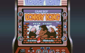 Classic Donkey Kong: Climbing Heights And Beating Barrels Wallpaper