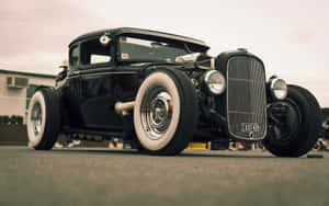 Classic Hot Rod Night Ride Wallpaper