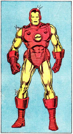 Classic Iron Man In Action Wallpaper