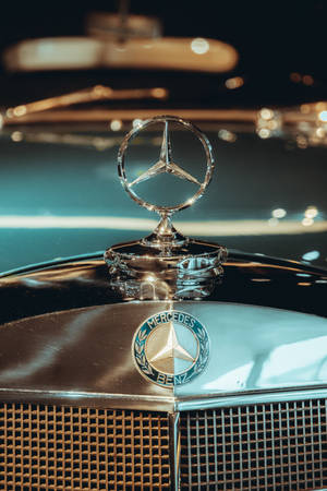 Classic Mercedes-benz Hood Ornament Wallpaper