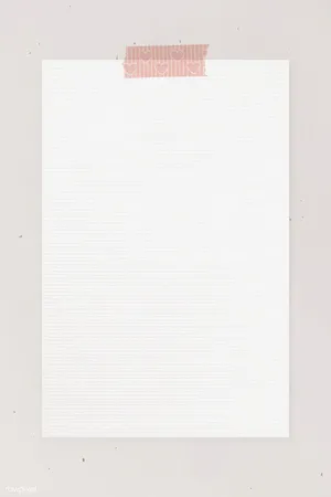 Clean Sticky Note On A White Blank Page Wallpaper
