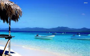 Clear Blue Ocean Of The Dominican Republic Wallpaper