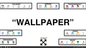 Clear Off Your Desktop And Upgrade To This Modern Off White Design. Wallpaper