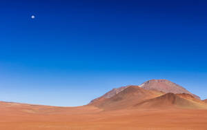 Clear Sky At Desert Wallpaper