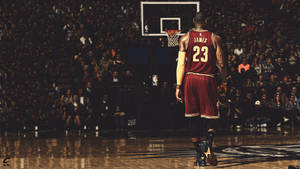 Cleveland Cavaliers Lebron In Court Wallpaper