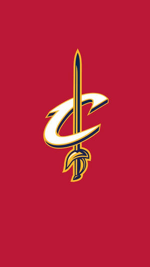 Cleveland Cavaliers White And Gold Logo Wallpaper