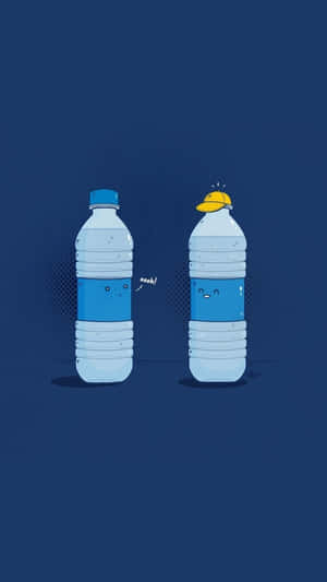 Clever Iphone Water Bottle Wallpaper