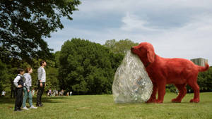 Clifford The Big Red Dog At The Park Wallpaper