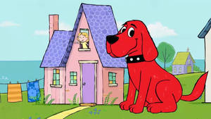 Clifford The Big Red Dog Small House Wallpaper