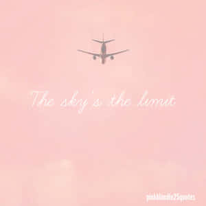 Climb Up High Aboard A Pink Plane Wallpaper