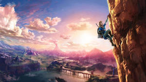 Climbing Legend Of Zelda Wallpaper
