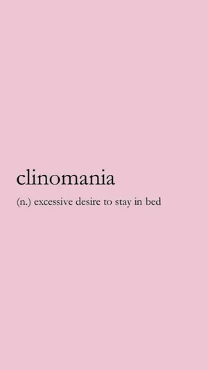 Clinomania Aesthetic Words Wallpaper