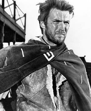 Clint Eastwood Fistful Of Dollars Signature Poster Wallpaper
