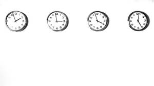 Clocks In A Row Wallpaper