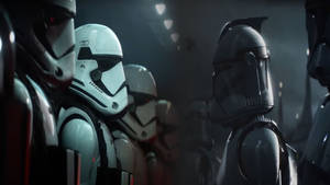 Clone Trooper And Darth Vader Wallpaper