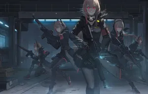 Cloned Fighter In Girls Frontline Wallpaper