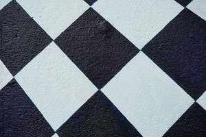 Close-up Checkered Floor Wallpaper