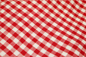 Close-up Checkered Tablecloth Wallpaper
