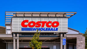 Close-up Costco Wholesale Signage Wallpaper