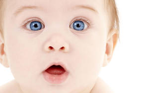Close-up Cute Boy Blue Eyes Wallpaper