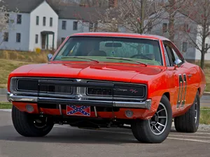 Close Up Image Of General Lee Car Wallpaper