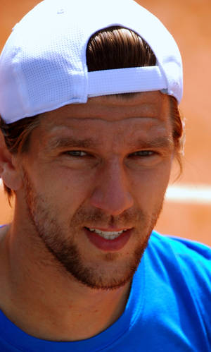 Close-up Image Of Jurgen Melzer Wallpaper