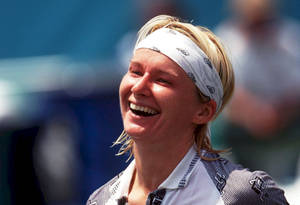 Close-up Jana Novotna Smiling Wallpaper