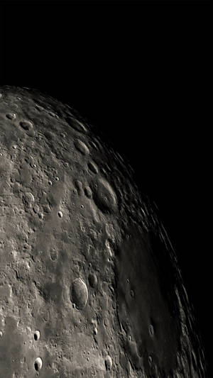 Close-up Moon Ios Default Wallpaper