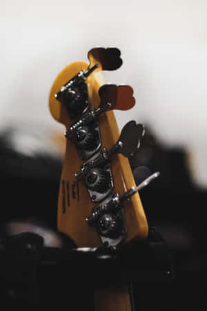 Close Up Of 5-string Bass Guitar Wallpaper