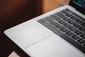 Close-up Of A Macbook Air 2020 Wallpaper