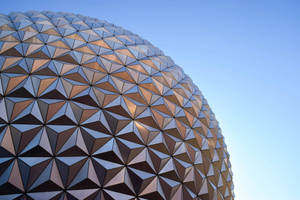 Close Up Of Epcot Globe Wallpaper