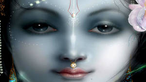 Close-up Of Krishna 4k Wallpaper