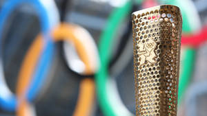 Close-up Of Olympics Torch Wallpaper