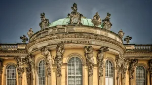 Close-up Sanssouci Palace Dome Potsdam Wallpaper