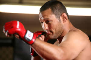 Close Up Shot Of Dan Henderson Wallpaper