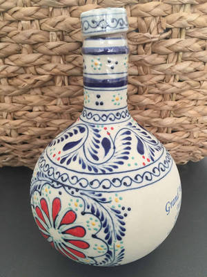 Close-up Shot Of Grand Mayan Silver Tequila Bottle Wallpaper