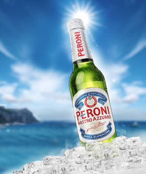 Close-up Shot Of Peroni Beer Wallpaper