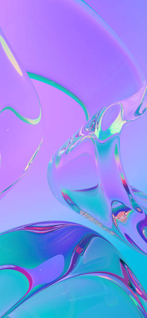 Close-up Violet Liquid Surface Mobile 3d Wallpaper