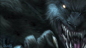 Close-up Werewolf Cartoon Artwork Wallpaper
