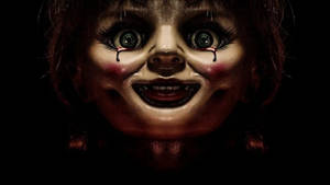 Closed-up Annabelle Cursed Doll Wallpaper